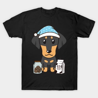 Funny dachshund is having a midnight snack T-Shirt